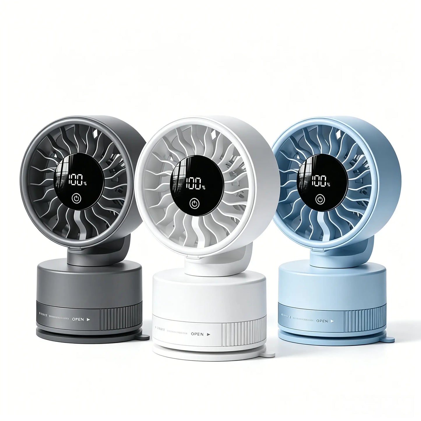 Wireless Toilet Fan, No Hole No Damage!360° Rotatable Wireless Suction Fan I Longlasting USB Charge for Bathroom Toilet Cardesk Kitchen/With Free Charging Cord