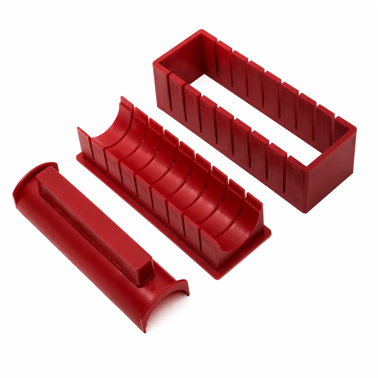 Sushi Making Kit with Cutter Mold, DIY Sushi Maker Tool for Perfect Even Rolls, Easy Homemade Sushi Kitchen Gadget
