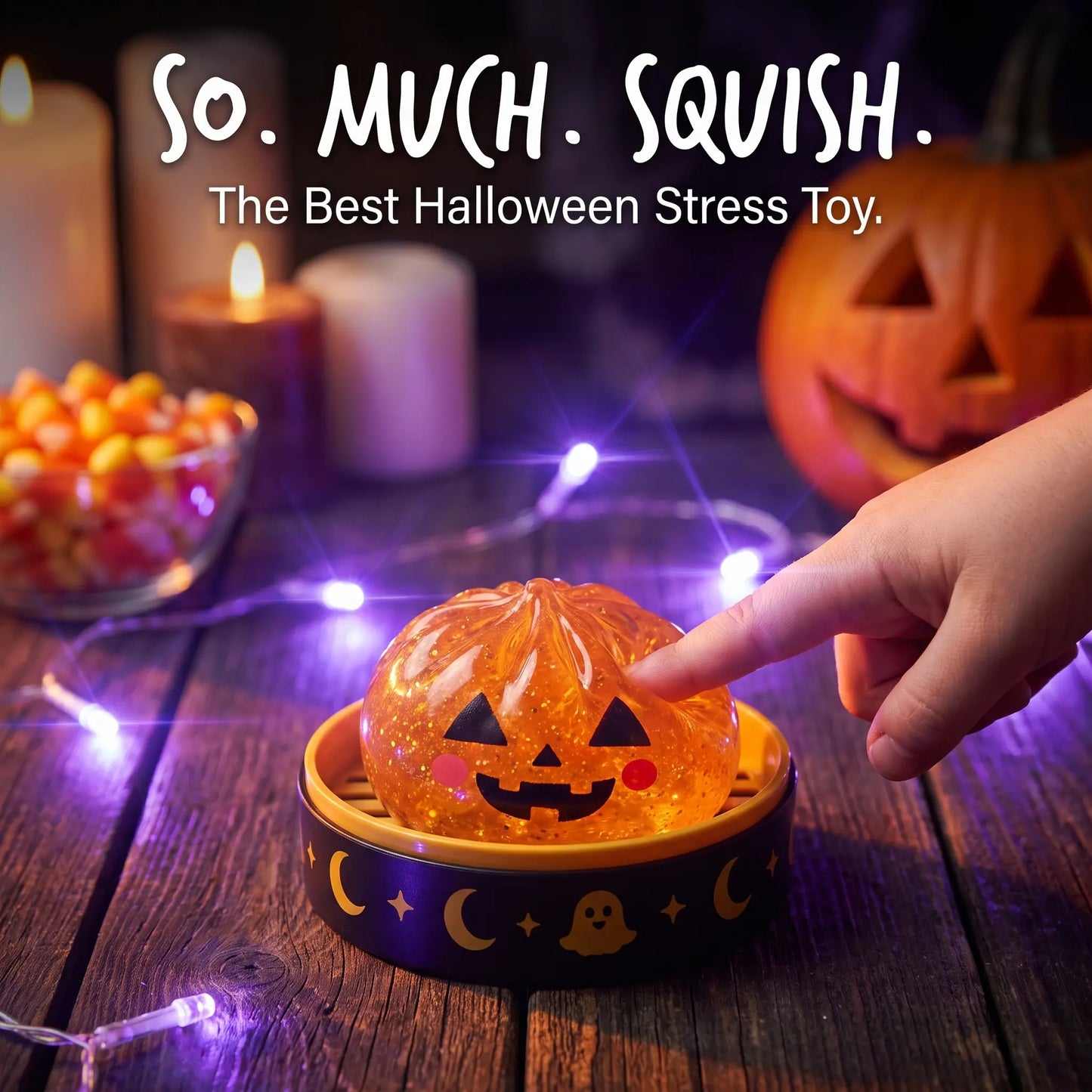 【Summer Sale Deals】Halloween Steamed Bun Squishy Toy Set, Slow Rising Stress Relief Fidget Toys with Steamer Bases, Pumpkin Eyeball Ghost Assortment, Collectible Desk Decor for Party Favors