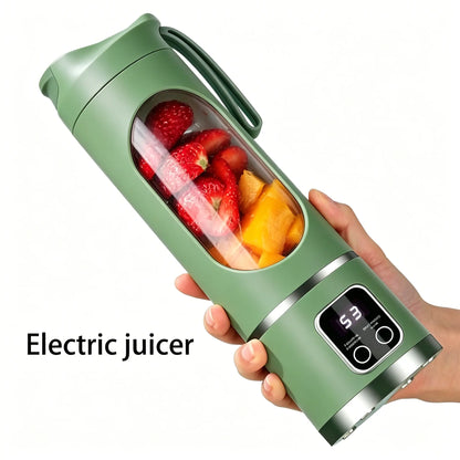 Unleash Your Blending Potential: Portable 15.22 Oz USB Rechargeable Blender with LED Display – Perfect for Smoothies & Juices, Your Home Kitchen Essential!