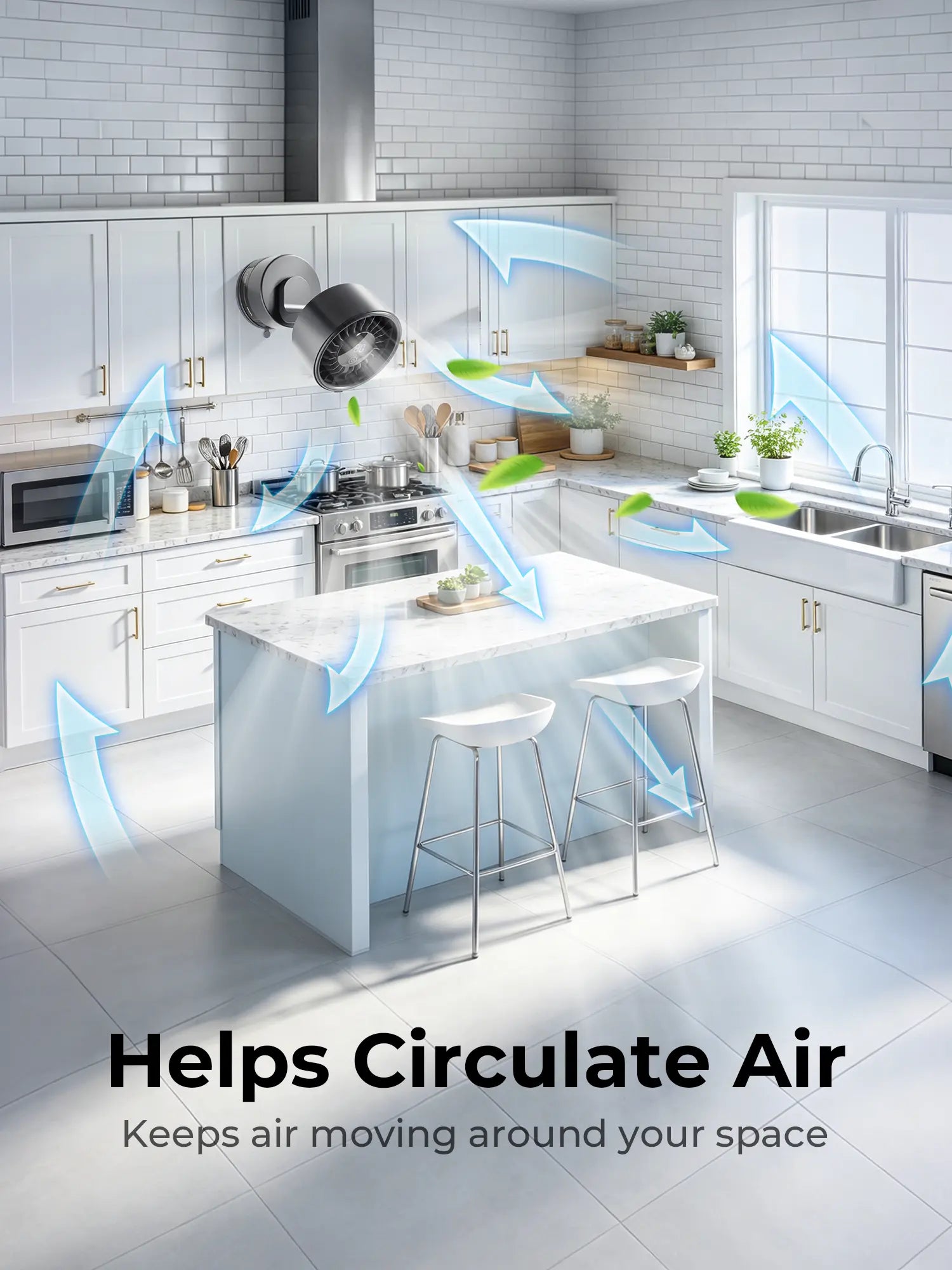 Wireless Toilet Fan, No Hole No Damage!360° Rotatable Wireless Suction Fan I Longlasting USB Charge for Bathroom Toilet Cardesk Kitchen/With Free Charging Cord