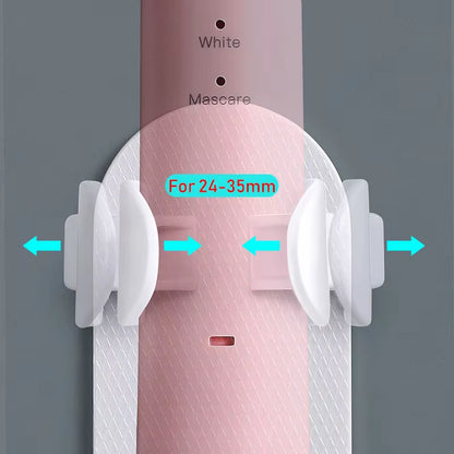 Adjustable Silicone Electric Toothbrush Holder with Non-Slip Wall Mount Design, Compatible with 99% of Toothbrushes