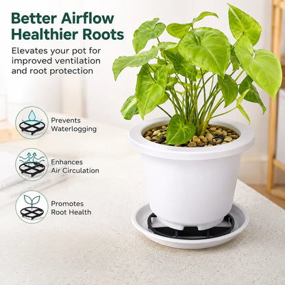 1 Count, Thickened Breathable Plant Pot Riser Stand to Lift Flower Pots and Avoid Standing Water for Home Gardening Potted Plants