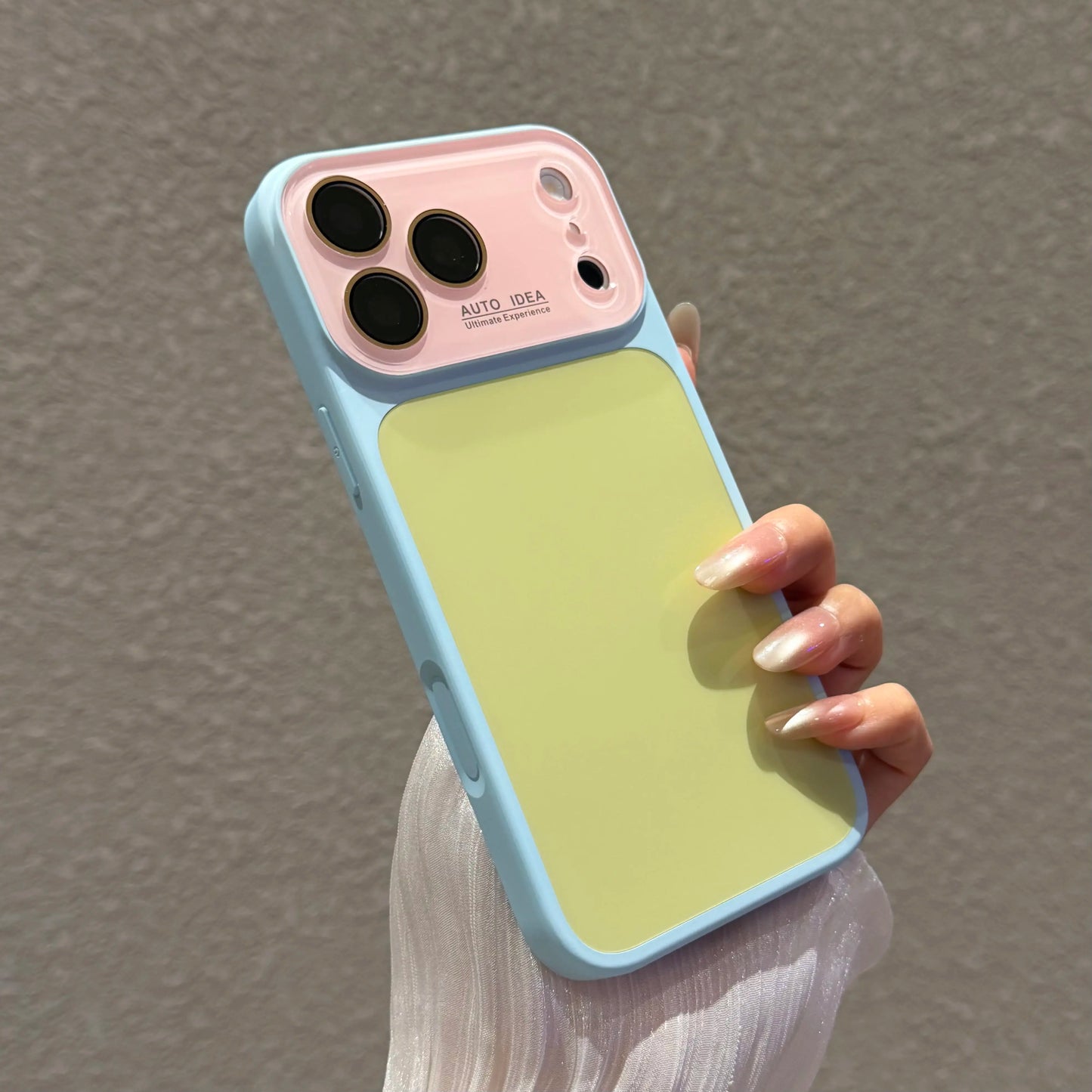Dopamine Color Phone Case, Full Coverage Protective Case, Phone Case for Iphone 17、16、15、14、13Promax, Summer Series Fresh Phone Case, Color Block Phone Case