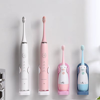 Adjustable Silicone Electric Toothbrush Holder with Non-Slip Wall Mount Design, Compatible with 99% of Toothbrushes