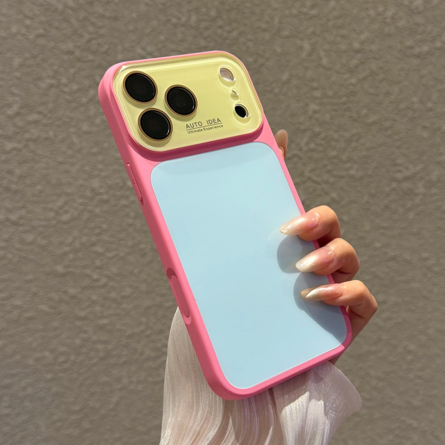 Dopamine Color Phone Case, Full Coverage Protective Case, Phone Case for Iphone 17、16、15、14、13Promax, Summer Series Fresh Phone Case, Color Block Phone Case