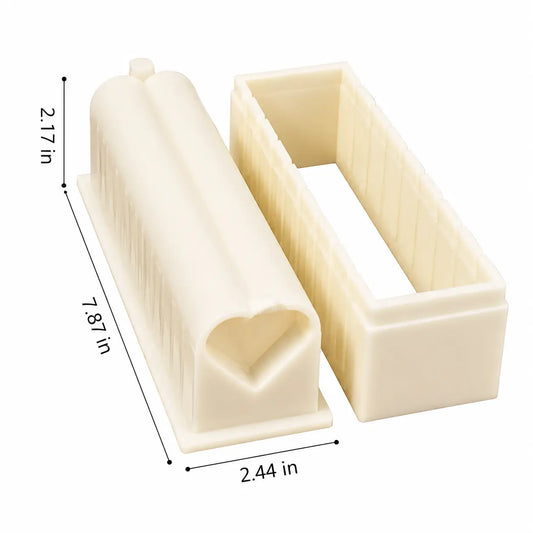 Sushi Making Kit with Cutter Mold, DIY Sushi Maker Tool for Perfect Even Rolls, Easy Homemade Sushi Kitchen Gadget