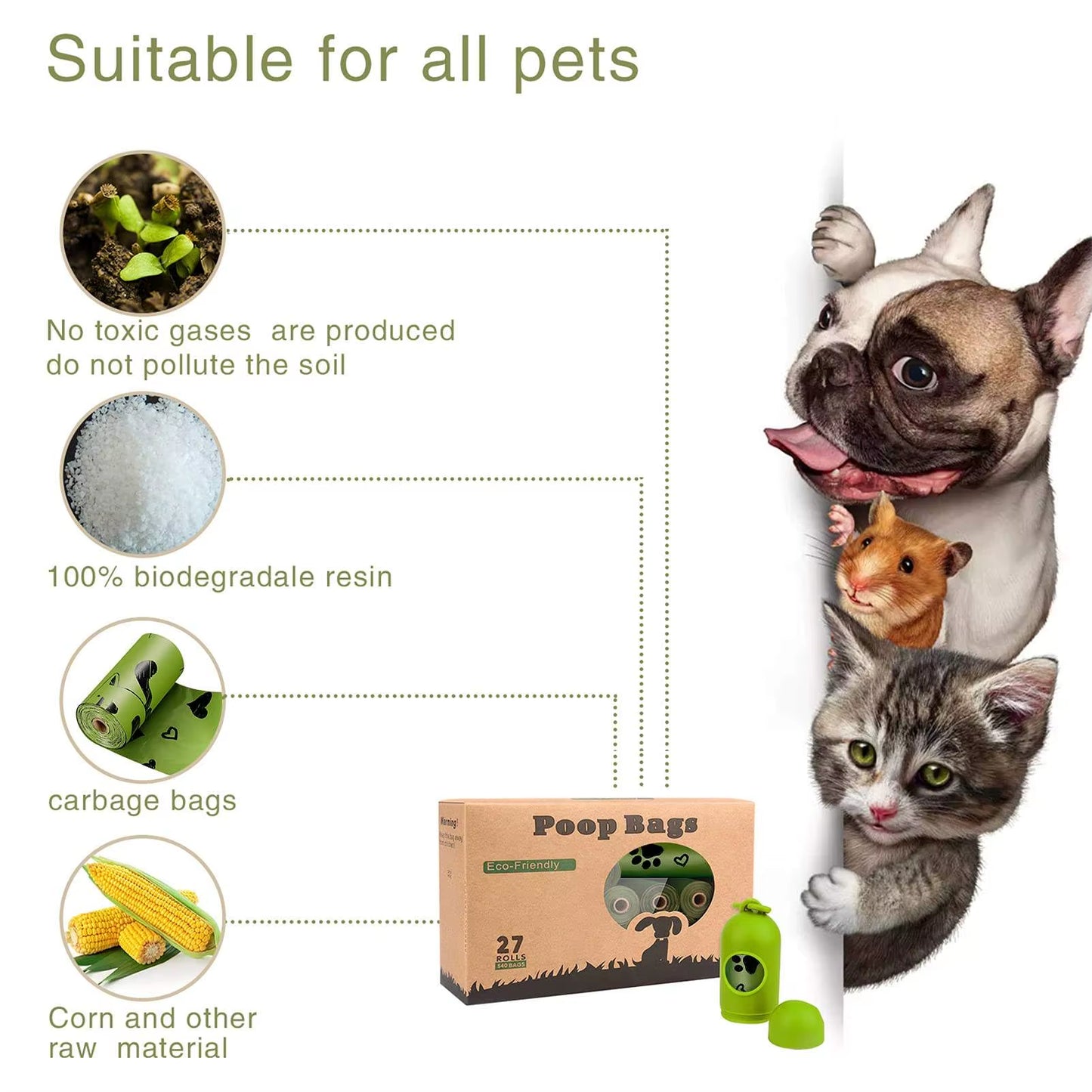 Custom Biodegradable Dog Waste Bags - Eco-Friendly Wholesale Manufacturer