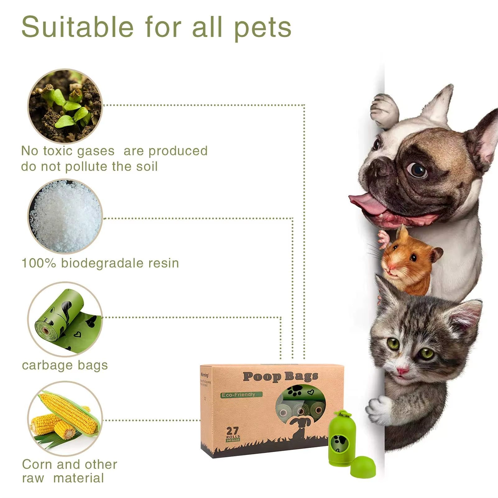 Custom Biodegradable Dog Waste Bags - Eco-Friendly Wholesale Manufacturer