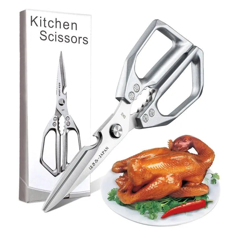 Rust-Resistant Food-Grade Alloy Steel Kitchen Shears - Heavy-Duty Multi-Purpose Cooking Scissors, Bacteria-Resistant and Sharp - Perfect for Poultry, Meat, and Fruits - Ideal Home Supplies and Gift Option