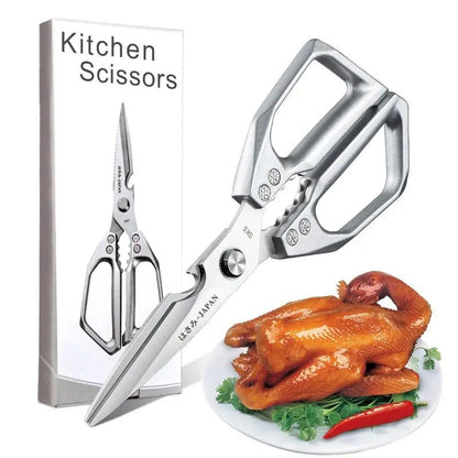Rust-Resistant Food-Grade Alloy Steel Kitchen Shears - Heavy-Duty Multi-Purpose Cooking Scissors, Bacteria-Resistant and Sharp - Perfect for Poultry, Meat, and Fruits - Ideal Home Supplies and Gift Option