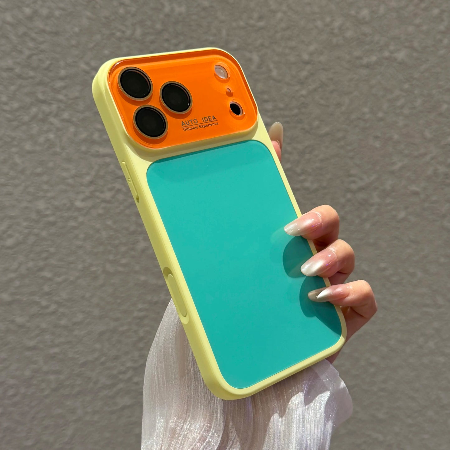 Dopamine Color Phone Case, Full Coverage Protective Case, Phone Case for Iphone 17、16、15、14、13Promax, Summer Series Fresh Phone Case, Color Block Phone Case
