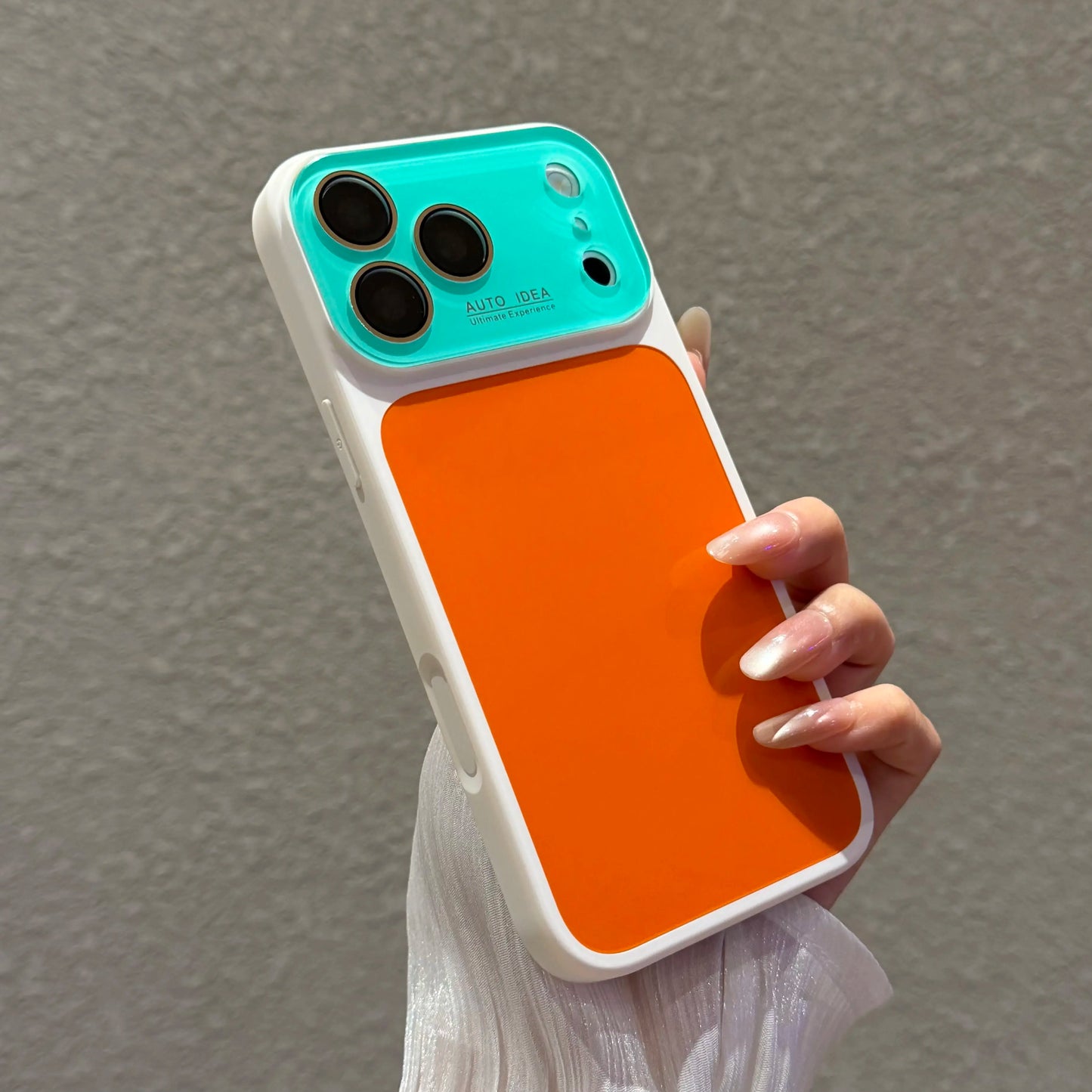 Dopamine Color Phone Case, Full Coverage Protective Case, Phone Case for Iphone 17、16、15、14、13Promax, Summer Series Fresh Phone Case, Color Block Phone Case