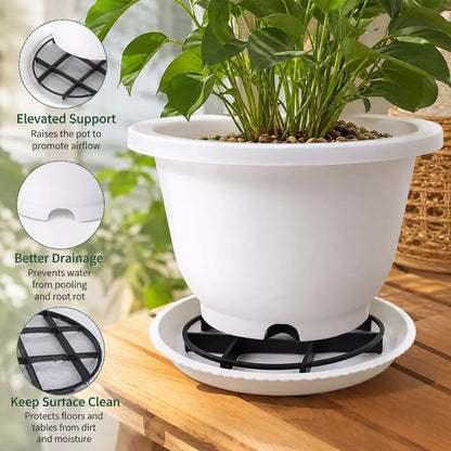 1 Count, Thickened Breathable Plant Pot Riser Stand to Lift Flower Pots and Avoid Standing Water for Home Gardening Potted Plants