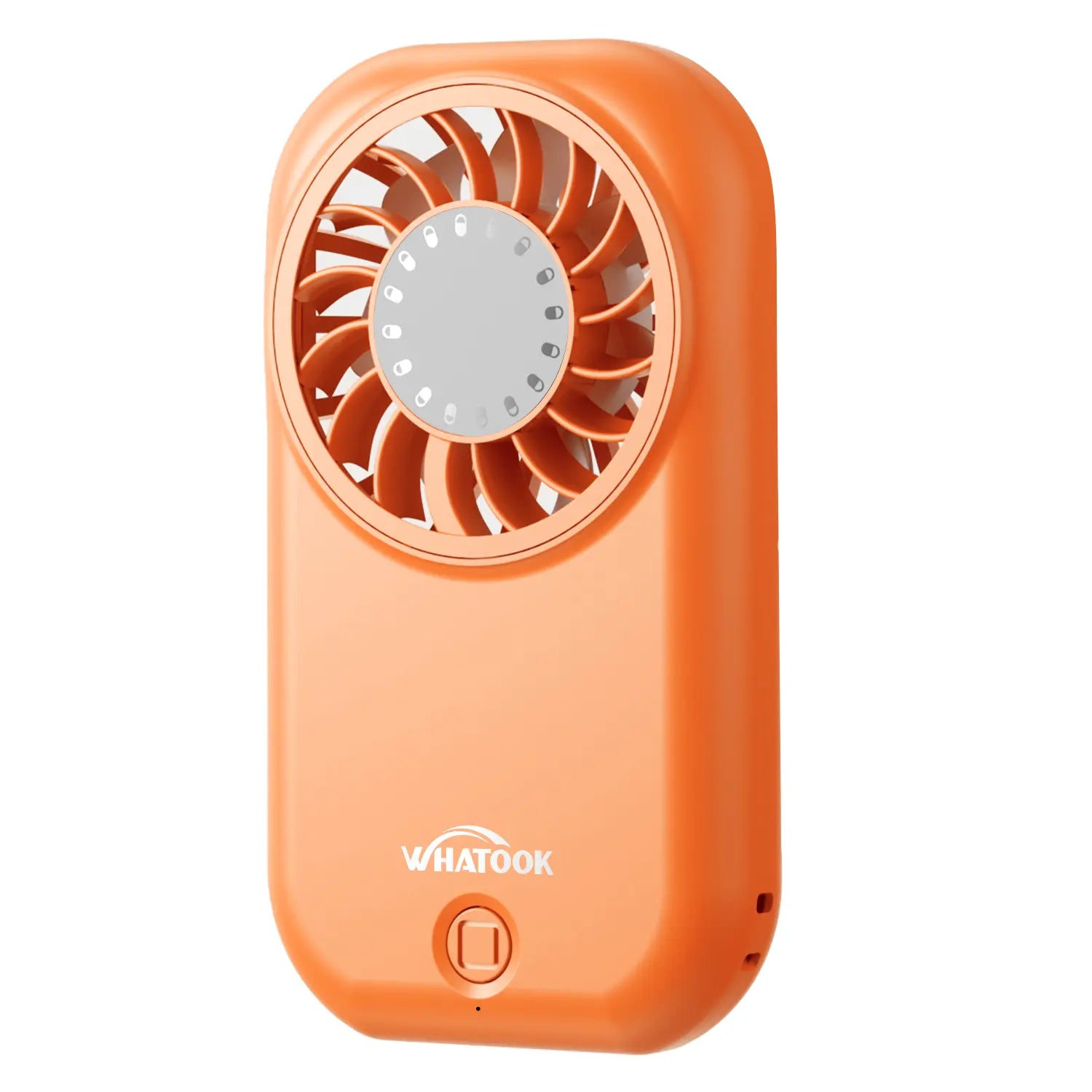 WHATOOK Cordless Personal Cooling Fan - 11000 RPM High-Speed, 5-Speed, 56G Ultra-Lightweight, USB-C Fast-Charging Handheld Device with USB Port, Pocket Home Appliance for Travel, Portable Fan in Club, Makeup Essential