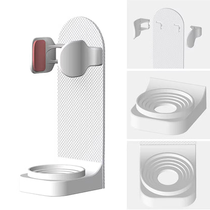 Adjustable Silicone Electric Toothbrush Holder with Non-Slip Wall Mount Design, Compatible with 99% of Toothbrushes